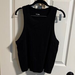 2xOld Navy Classic Black Ribbed Crew Tank